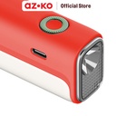 AZKO Powerlite Senter Rechargeable 2 watt 120 lumens Dengan Magnet - Putih Flashlight Emergency Lamp Lampu Camping Portable Travel Light Lampu Darurat Cadangan