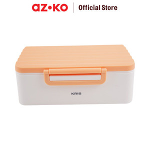 AZKO Kris 1.5 ltr Ziga Kotak Makan - Oranye Lunch Box Food Grade Food Box Kotak Bekal Makan Wadah Makanan