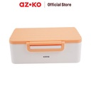 AZKO Kris 1.5 ltr Ziga Kotak Makan - Oranye Lunch Box Food Grade Food Box Kotak Bekal Makan Wadah Makanan
