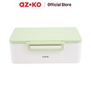 AZKO Kris 1.5 ltr Ziga Kotak Makan - Hijau Lunch Box Food Grade Food Box Kotak Bekal Makan Wadah Makanan