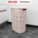 AZKO Stora 44X34.5X57 cm Hamper Keranjang Laundry - Cokelat Tempat Baju Pakaian Kotor Wadah Cucian Laundry Basket Perlengkapan Rumah Tangga