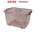 AZKO Stora 54.5X40X33 cm Kotak Penyimpanan Dengan Handle - Ungu Kotak Serbaguna Wadah Simpan Storage Box Boks Organizer
