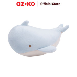 AZKO Passport Bantal Leher Travel 2In1 Dolphin - Biru Neck Cushion Travel Bantal Mobil U-Neck Car Pillow Sandaran Leher