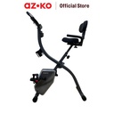 AZKO Kinetic Fold Recumbent Grey Ns-656 Peralatan Fitnes Alat Gym Peralatan Olahraga Indoor Bike Static Bicycle