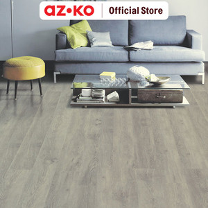 AZKO Vinyl Click Kris 5.3mm Oak Grey 1.75M2 Vinyl Floor Lantai Motif Kayu Pelapis Lantai