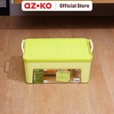AZKO Stora Brick Kotak Penyimpanan Kotak Serbaguna Plastik Wadah Simpan Storage Box Dengan Handle Boks Organizer