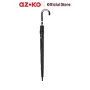AZKO Passport 122 cm Payung Stick Revolve Frame - Hitam Folding Umbrella Auto Umbrella Alat Peneduh Payung Lipat Travel Pelindung Hujan Payung Otomatis Terbuka