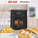 AZKO Kris 5 ltr Air Fryer Digital Dengan Steam 1000 Watt - Hitam Alat Masak Goreng Pembuat Makanan Penggoreng Tanpa Minyak Elektronik Dapur