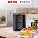 AZKO Kris 2.7 ltr Air Fryer Manual 800 Watt - Hitam Alat Masak Goreng Pembuat Makanan Penggoreng Tanpa Minyak Elektronik Dapur