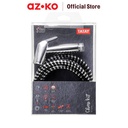 AZKO Tatay Selang Toilet Shower Kit Shatafa Chess Stainless Steel - Metalik Toilet Hose Semprotan Selang Air Kloset Aksesoris Kamar Mandi Selang Wc