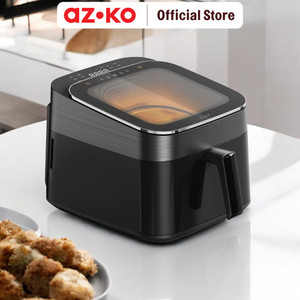 AZKO Klaz 6.5 ltr Air Fryer Digital 1200 Watt- Hitam Alat Masak Goreng Pembuat Makanan Penggoreng Tanpa Minyak Elektronik Dapur