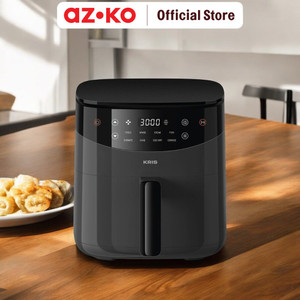 AZKO Kris 3 ltr Air Fryer Digital Touch Screen 800 Watt - Hitam Alat Masak Goreng Pembuat Makanan Penggoreng Tanpa Minyak Elektronik Dapur