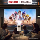 AZKO Klaz Projector Android Version 720P B1 - Putih Proyektor Portabel Elektronik Rumah Tangga Alat Presentasi