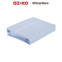 AZKO Sleeplite Set Seprai Katun Stripe - Biru Sprei Motif Seprai Aesthetic Seprei Sheet Set Bed Sheet Aksesoris Tempat Tidur Set Sarung Bantal Sarung Guling