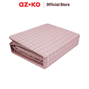 AZKO Sleeplite Set Seprai Stripe - Pink Sprei Motif Seprai Aesthetic Seprei Sheet Set Bed Sheet Aksesoris Tempat Tidur Set Sarung Bantal Sarung Guling