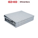 AZKO Sleeplite Set Seprai Katun - Abu-Abu Sprei Motif Seprai Aesthetic Seprei Sheet Set Bed Sheet Aksesoris Tempat Tidur Set Sarung Bantal Sarung Guling