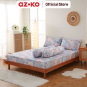AZKO Sleeplite Set Seprai Microfiber Flower Zoe Sprei Motif Seprai Aesthetic Seprei Sheet Set Bed Sheet Aksesoris Tempat Tidur Set Sarung Bantal Sarung Guling