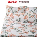 AZKO Sleeplite Set Seprai Microfiber Flower Isha Sprei Seprai Aesthetic Seprei Sheet Set Bed Sheet Aksesoris Tempat Tidur Set Sarung Bantal Sarung Guling