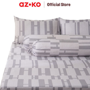 AZKO Sleeplite Set Seprai Microfiber Abstrak Faye Sprei Motif Seprai Aesthetic Seprei Sheet Set Bed Sheet Aksesoris Tempat Tidur Set Sarung Bantal Sarung Guling