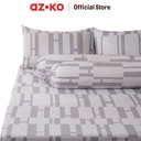 AZKO Sleeplite Set Seprai Microfiber Abstrak Faye Sprei Motif Seprai Aesthetic Seprei Sheet Set Bed Sheet Aksesoris Tempat Tidur Set Sarung Bantal Sarung Guling