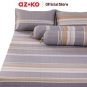AZKO Sleeplite Set Seprai Microfiber Stripe Drew Seprai Motif Seprai Aesthetic Seprei Sheet Set Bed Sheet Aksesoris Tempat Tidur Set Sarung Bantal Sarung Guling