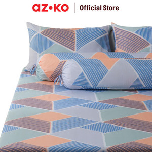 AZKO Sleeplite Set Seprai Microfiber Aria Abstrak Sprei Motif Seprai Aesthetic Seprei Sheet Set Bed Sheet Aksesoris Tempat Tidur Set Sarung Bantal Sarung Guling