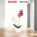 AZKO Arthome Bunga Artifisial Anggrek S Tumbuhan Buatan Bunga Hias Cantik Sintetis Tanaman Artificial Dekorasi Flower Pajangan Rumah Serbaguna Hiasan Properti Foto