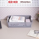 AZKO Stora Dots Keranjang Penyimpanan Short Handle Storage Basket Kotak Penyimpanan Serbaguna Bin Organizer Tempat Simpan Barang