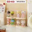 AZKO Stora 11.9X9X9.8 cm Kotak Pajang Action Figure Single Round - Putih Ivory Display Box Tempat Koleksi Pajangan Storage Tempat Hiasan Dekorasi Rumah