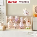 AZKO Stora 28X12.5X16.5 cm Kotak Pajang Action Figure Double Square - Putih Ivory Display Box Tempat Koleksi Pajangan Storage Tempat Hiasan Dekorasi Rumah