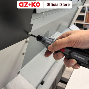 AZKO Maxbuilt Set 4 Pcs Obeng Cordless 3.7V - Hitam Screwdriver Nirkabel Alat Perkakas Peralatan Otomotif Perlengkapan Bangunan