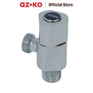 AZKO Acroz Shower Stop Valve Chrome T1004-F83 Kran Air Kamar Mandi Kran Air Stop Valve Faucet Bathroom Tools