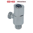 AZKO Acroz Shower Stop Valve Chrome T1004-F83 Kran Air Kamar Mandi Kran Air Stop Valve Faucet Bathroom Tools
