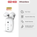 AZKO Krisbow Sync Smart Gorden Motor Wifi - Putih Smart Curtain Tirai Penutup Jendela Pintar Hordeng Kain Penghalang Cahaya Jendela