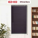 AZKO Forhom 90X180 cm Venetian Blind 25 mm - Cokelat Walnut Tirai Penutup Kerai Hordeng Venetian Penghalau Cahaya Aksesoris Jendela