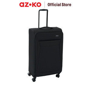 AZKO Passport Parker Koper Nylon Tsa Lock - Hitam Softcase Luggage Koper Kabin Dengan Tsa Tas Jalan-Jalan Travel Bag Tas Roda