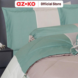 AZKO Sleeplite 120x200 Cm Set 4 Pcs Seprai Single Microfiber Stripe Jade