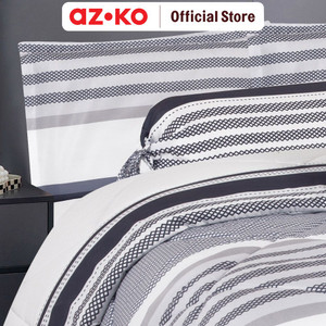 AZKO Sleeplite 120x200 Cm Set 4 Pcs Seprai Single Microfiber Stripe Link