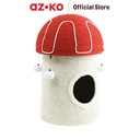 AZKO Paws N Tail 40X40X60 cm Pohon Bermain Kucing Medium Mushroom Cat Tree Toy Mainan Cakaran Garukan Kucing Scratcher Tree Tempat Memanjat Bermain Kucing