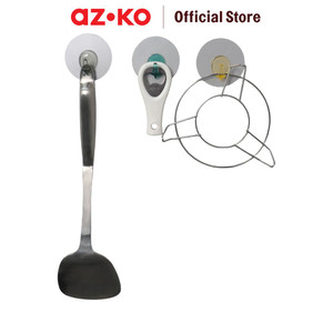 AZKO Stora Set 3 Pcs Gantungan Dinding Serbaguna Permanen Seamless Pengait Multifungsi Tembok Clothes Hook Tempat Gantung Pakaian Barang Serbaguna