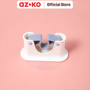 AZKO Stora Gantungan Sapu Permanen - Putih/Abu-Abu Broom Gripper Holder Pelan Sapu Perlengkapan Rumah Tangga