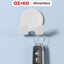 AZKO Stora Set 2 Pcs Gantungan Dinding Serbaguna Waterproof - Putih Pengait Multifungsi Tembok Clothes Hook Tempat Gantung Pakaian Barang Serbaguna