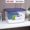 AZKO Stora 50 ltr Kotak Penyimpanan Dengan Clip Kotak Serbaguna Wadah Simpan Storage Box Boks Organizer