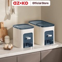 AZKO Kris Fifo Tempat Beras Rice Container Food Grade Kotak Beras Wadah Penyimpanan Beras Perlengkapan Dapur
