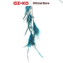 AZKO Paws N Tail Mainan Kucing Stick Dengan Feathers - Biru
