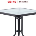 AZKO Soleil Natura Meja Teras Bistro Wicker Meja Luar Ruangan Garden Table Balcony Desk Furnitur Taman Outdoor Furniture