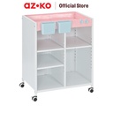 AZKO Stora 53.2X34X69.5 cm Kimmy Rak Troli - Pink Tempat Penyimpanan Multifungsi Dengan Roda Storage Trolley Wheels Rack Perlengkapan Rumah Tangga