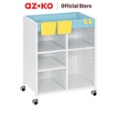AZKO Stora 53.2X34X69.5 cm Keenan Rak Troli - Biru Tempat Penyimpanan Multifungsi Dengan Roda Storage Trolley Wheels Rack Perlengkapan Rumah Tangga
