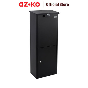 AZKO Masterspace Kabinet Parcel Front Opener - Hitam Parcel Box Lemari Paket Tempat Penyimpanan Paket Kotak Penerima Paket Outdoor