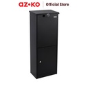 AZKO Masterspace Kabinet Parcel Front Opener - Hitam Parcel Box Lemari Paket Tempat Penyimpanan Paket Kotak Penerima Paket Outdoor